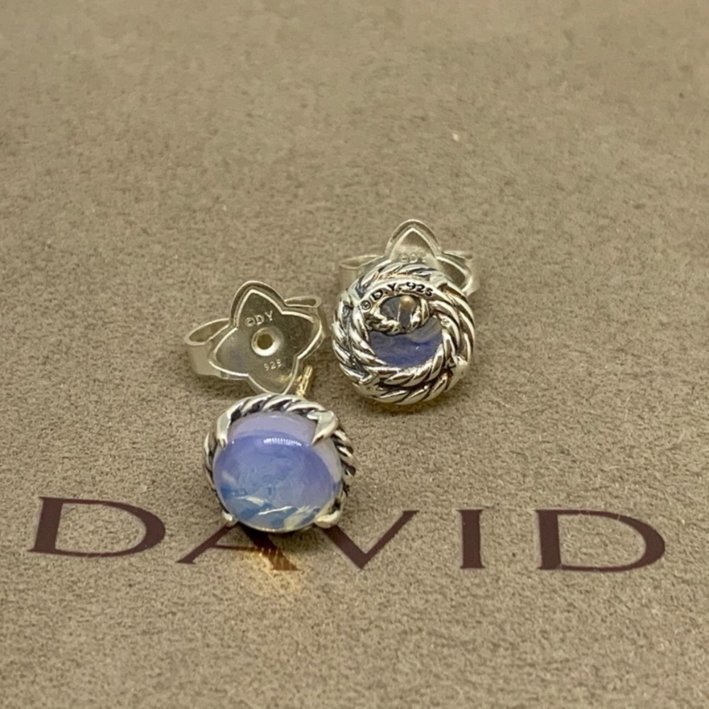 David Yurman Chatelaine Earrings Moonstone